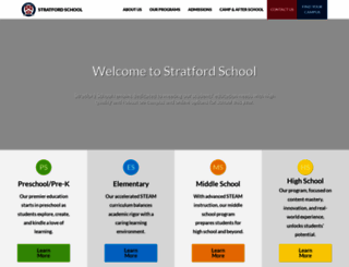 stratfordschool.com screenshot