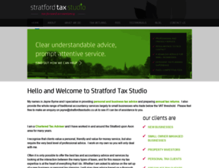 stratfordtaxstudio.co.uk screenshot