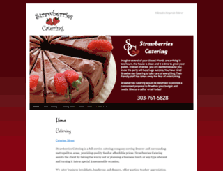 strawberriescatering.com screenshot