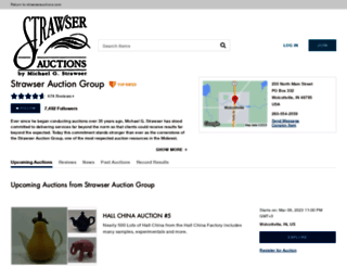 strawser-auction-group.liveauctioneers.com screenshot