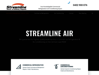 streamlineair.com.au screenshot