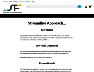 streamlinefiltration.com screenshot
