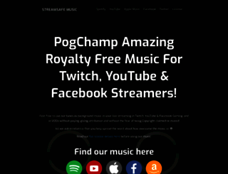streamsafemusic.com screenshot