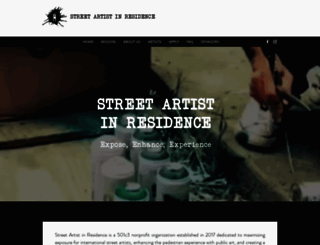 streetartistinresidence.org screenshot