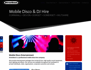 streetbeatdisco.co.uk screenshot