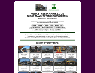 streetcarmike.com screenshot