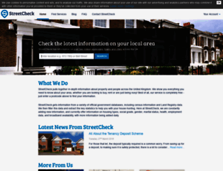 streetcheck.co.uk screenshot