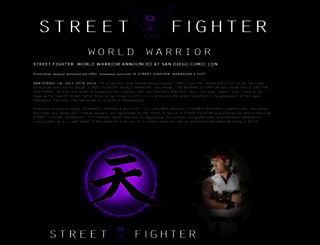 streetfighterww.com screenshot