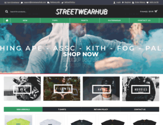 streetwearhub.com screenshot