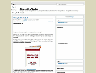 strengths-finder2.blogspot.com screenshot