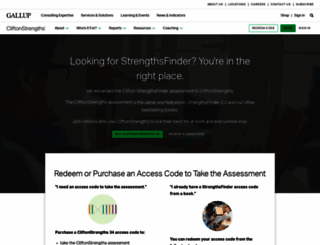 strengthsfinder.com screenshot