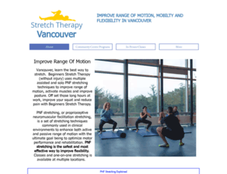 stretchtherapyvancouver.com screenshot