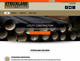 strickland-construction.com screenshot
