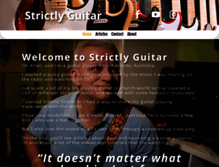 strictlyguitar.com screenshot