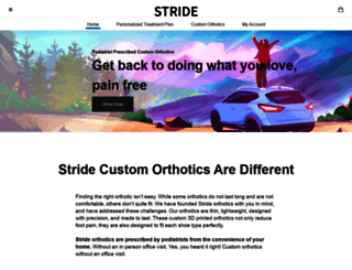 stride-orthotics.com screenshot