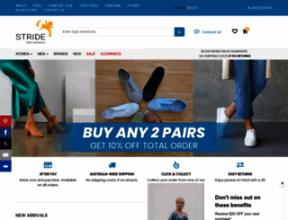 strideshoes.com.au screenshot