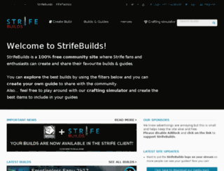 strifebuilds.net screenshot