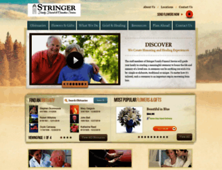 stringerfuneral.com screenshot