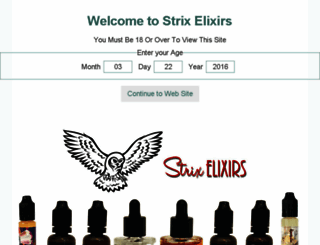 strixelixirs.com screenshot