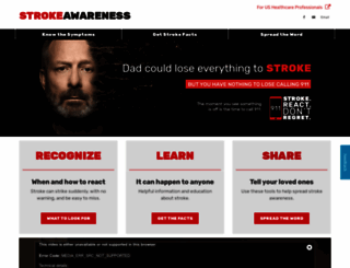 strokeawareness.com screenshot