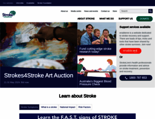 strokefoundation.org.au screenshot
