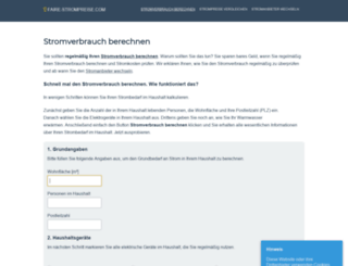 strom-berechnen.com screenshot
