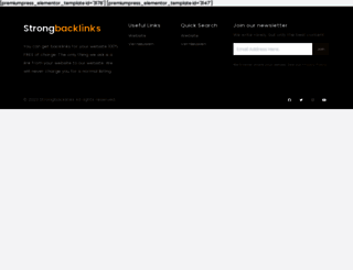 strongbacklinks.com screenshot
