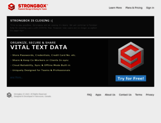 strongbox.io screenshot