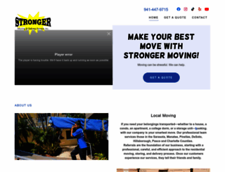 strongermoving.com screenshot