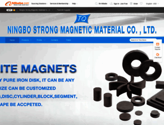 strongmagnet.en.alibaba.com screenshot