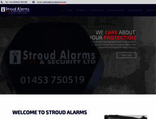 stroudalarms.com screenshot