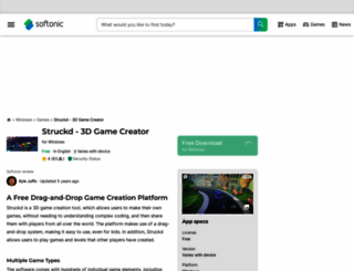 struckd-3d-game-creator.en.softonic.com screenshot
