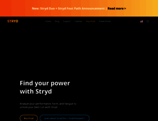 stryd.com screenshot