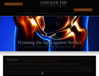 strykerhipimplantlawyer.com screenshot
