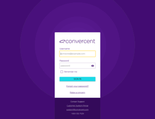 sts.convercent.com screenshot