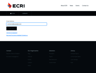sts.ecri.org screenshot