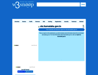 sts.karnataka.gov.in.w3snoop.com screenshot