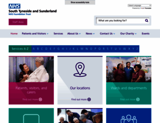 stsft.nhs.uk screenshot