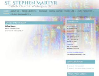 ststephenmartyrdc.org screenshot