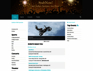 stubnow.com screenshot