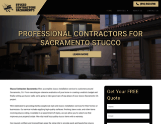stuccocontractorssacramento.com screenshot