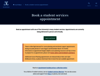 student-advising-system.unimelb.edu.au screenshot