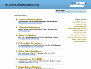 student-discounts.org screenshot