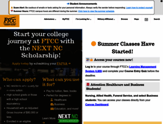 student.faytechcc.edu screenshot
