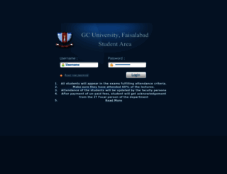 student.gcuf.edu.pk screenshot