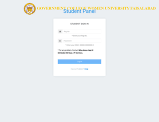 student.gcwuf.edu.pk screenshot
