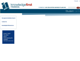 student.knowledgefirstfinancial.ca screenshot