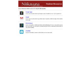 student.niskyschools.org screenshot