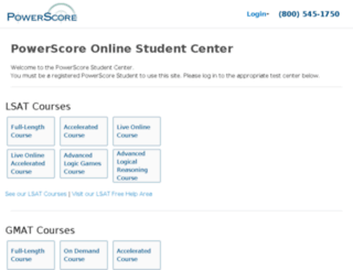 student.powerscore.com screenshot