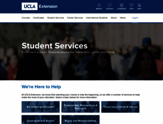 student.uclaextension.edu screenshot